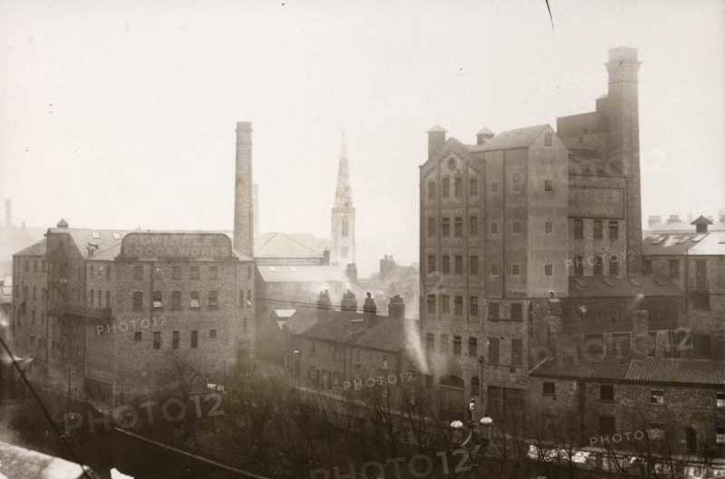View of the Rowntree Cocoa Works, Tanner?s Moat, York, Yorkshire, 1891. Artist: Unknown