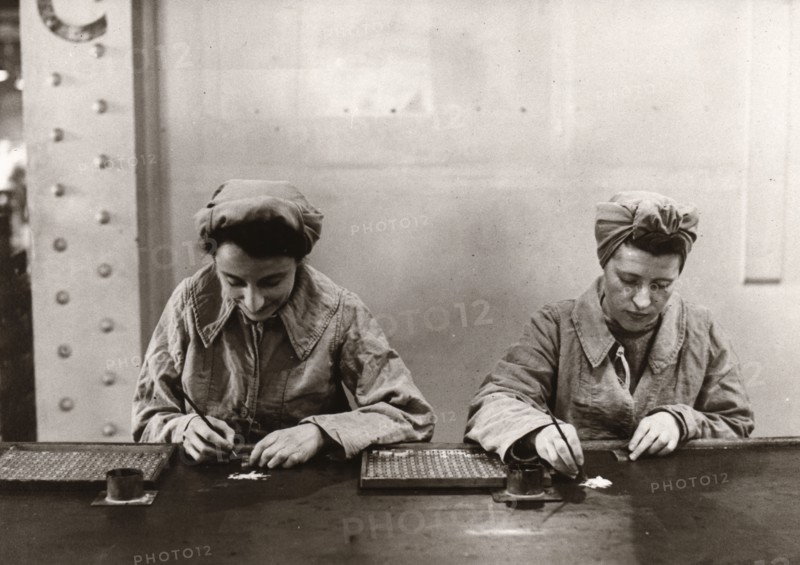 Munitions work, County Industries, York, Yorkshire, 1943. Artist: Unknown