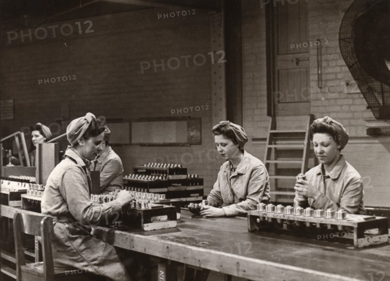 Munitions work, County Industries, York, Yorkshire, 1943. Artist: Unknown