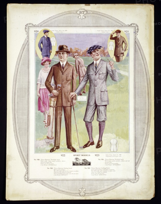 American golf fashion plate, c1910. Artist: Unknown
