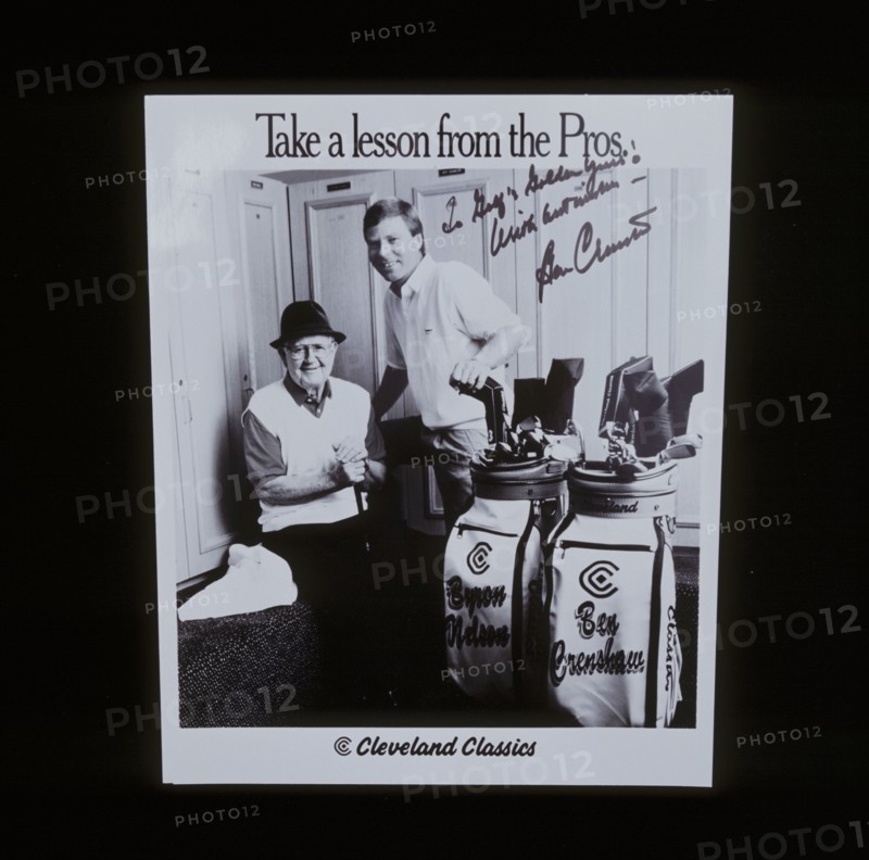 Autographed Ben Crenshaw advertisement for golf equipment, c1970s. Artist: Unknown