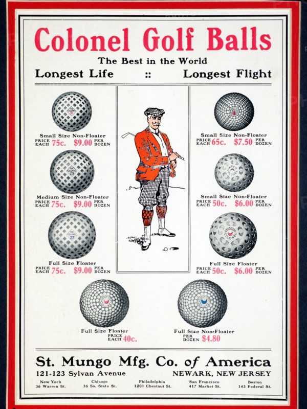 Advertisement for Colonel Golf Balls, 1910. Artist: Unknown
