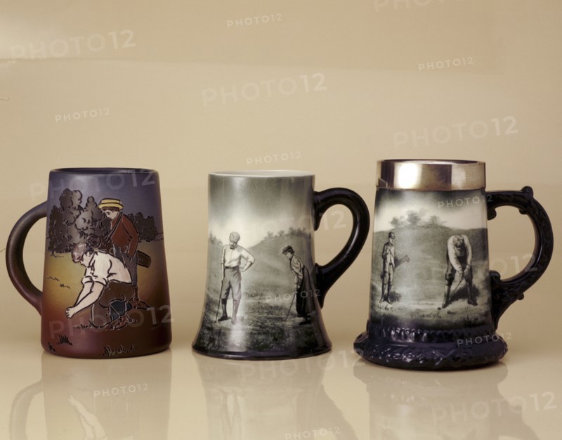 Steins and Loving Mugs, c1899-1910. Artist: Walter Scott-Lenox Artist: Unknown