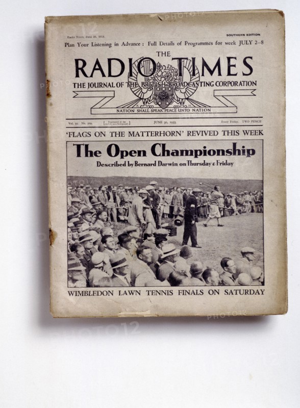 Cover of the The Radio Times, 30 June, 1933. Artist: Unknown