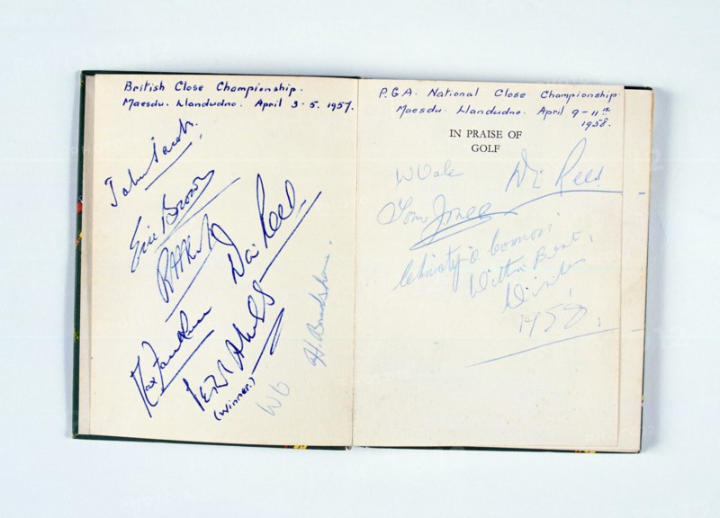 Autographs of golfers, In Praise Of Golf, 1958. Artist: Unknown