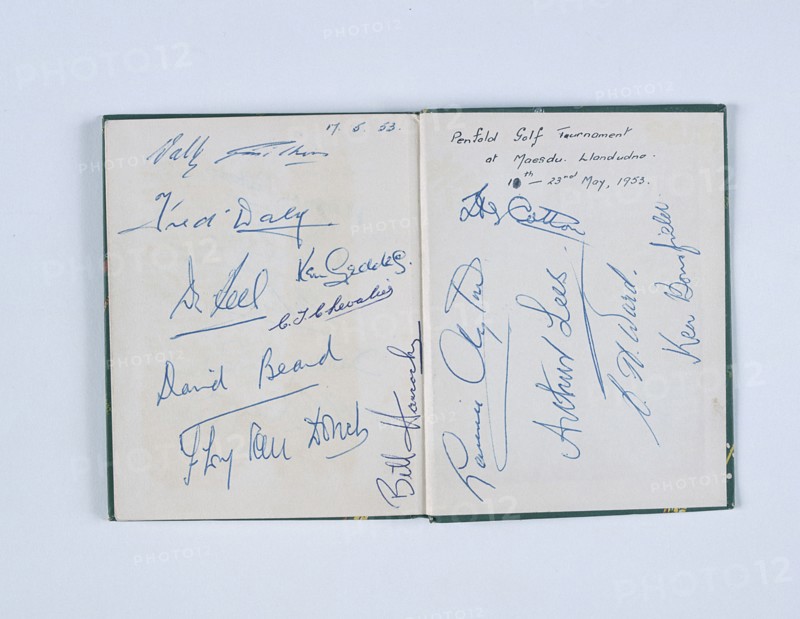 Autographs of 24 golfers, In Praise Of Golf, 1953. Artist: Unknown