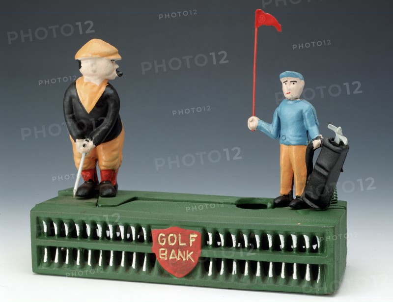 'Birdie Putt', money box, Taiwan, modelled on 1920s original. Artist: Unknown