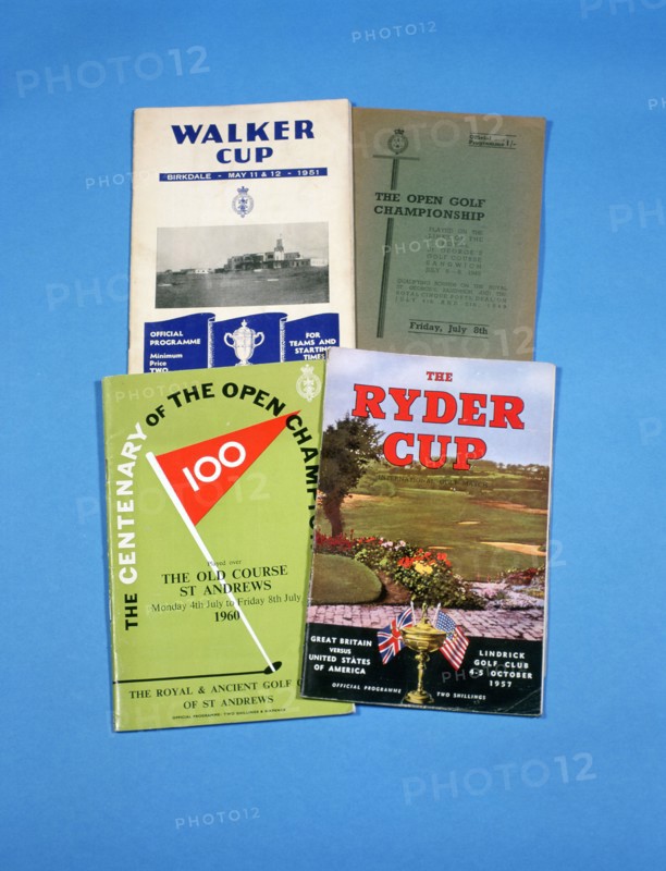 Golf tournament programmes, 1950-61. Artist: Unknown