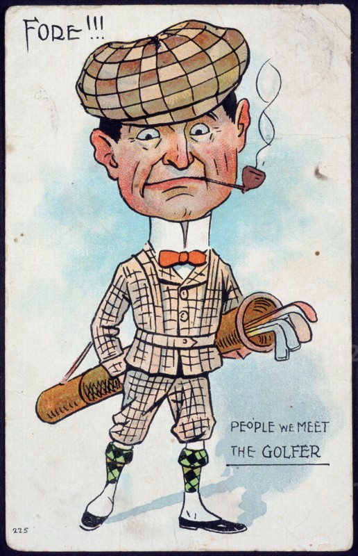 Cigarette card, 'The Golfer', c1910s. Artist: Unknown