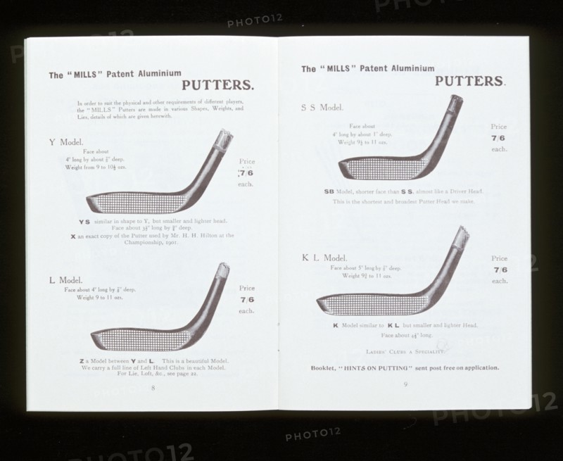 'Mills' patent aluminium putters, c1900s. Artist: Unknown