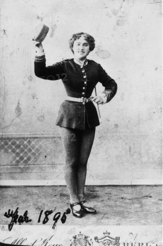 Bessie Cohen, one of the first Tiller girls, Manchester, 1890. Artist: Unknown