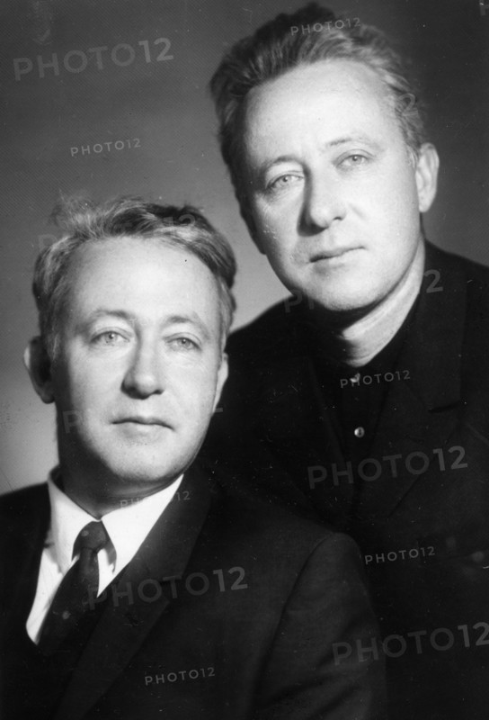 Roy Medvedev (1925- ), and Zhores Medvedev (1925- ), Soviet historians. Artist: Unknown