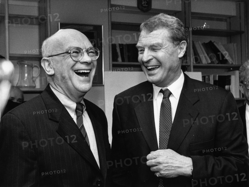 Eric Moonman with Paddy Ashdown (1941- ) Artist: Sidney Harris