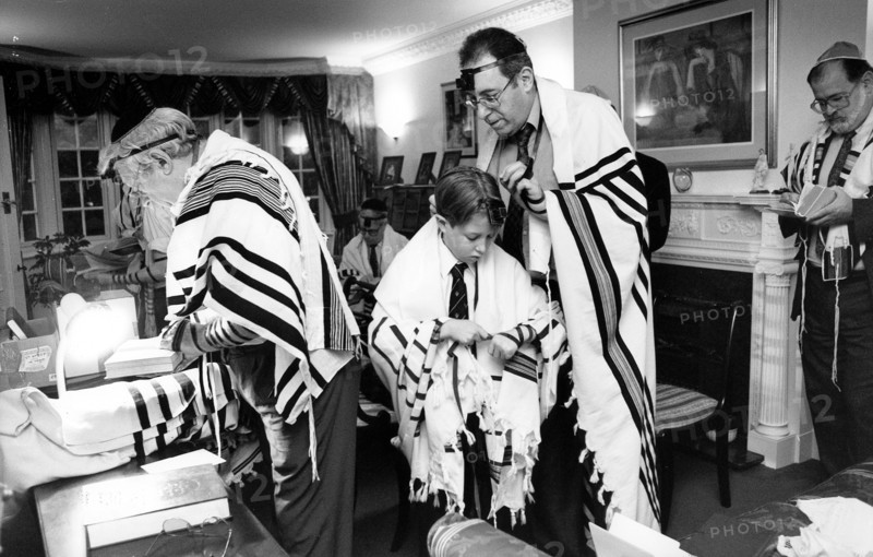 Asher Selman prepares for his Barmitzvah, 1996. Creator: Unknown.