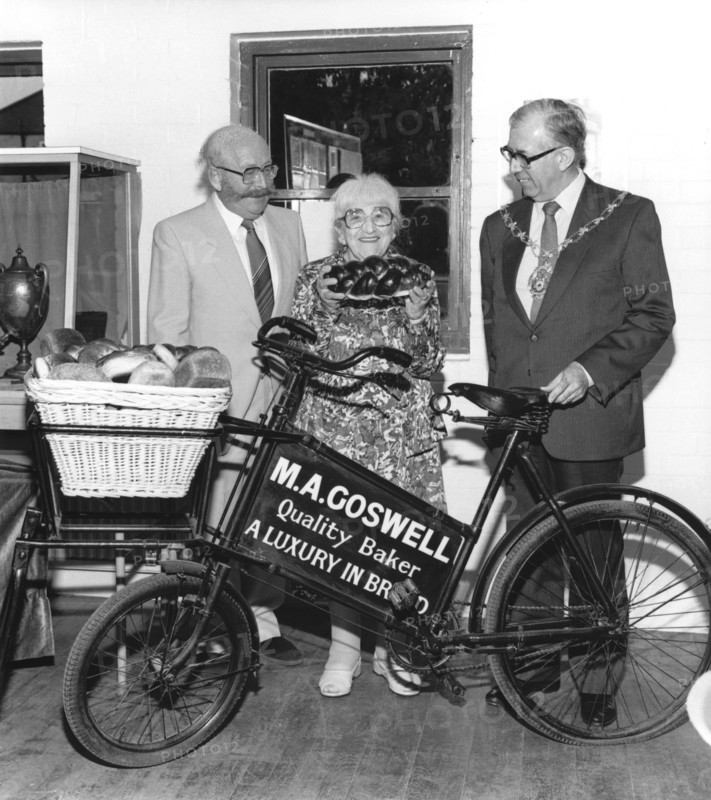 The Mayor of Redbridge with Jewish bakers, London, 1986. Artist: Sidney Harris