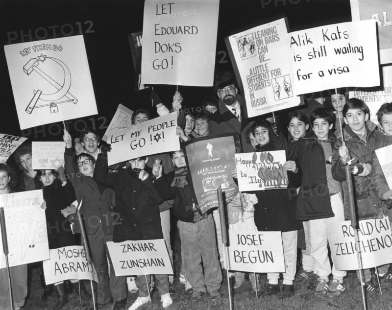 Demonstration for the release of Russian Jews, Middlesex, 1985. Artist: Sidney Harris