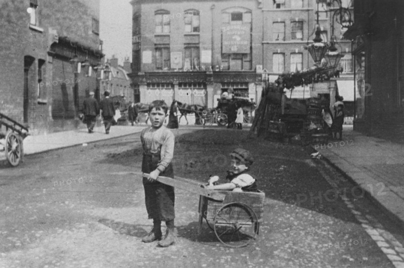 East End children, London, c1900. Artist: Unknown