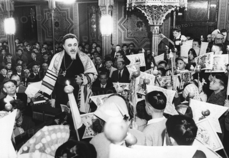 Simchat Torah at the Choral Temple, Bucharest, Romania, 1969. Artist: Unknown