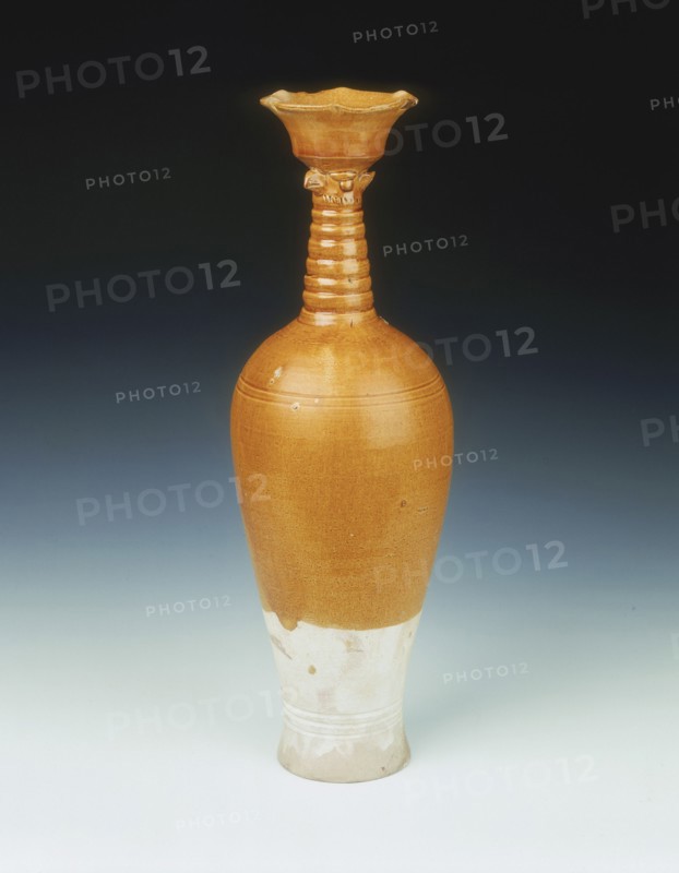 Brown glazed phoenix-headed vase, Liao Dynasty, China, 10th-early 11th century. Artist: Unknown
