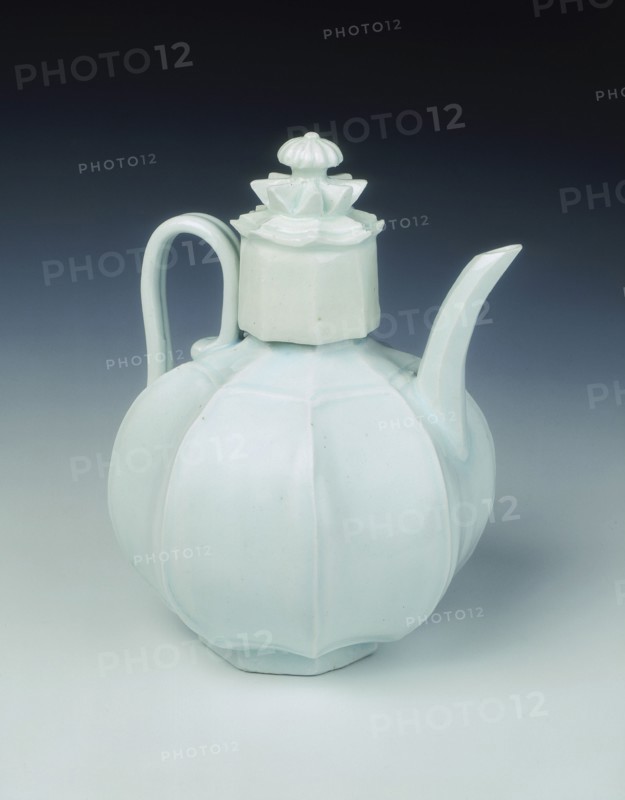 Qingbai eight-panelled globular ewer, Northern Song dynasty, China, 11th century. Artist: Unknown