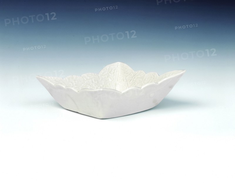 Ding type scalloped-edged square saucer, Liao dynasty, China, mid 11th century. Artist: Unknown