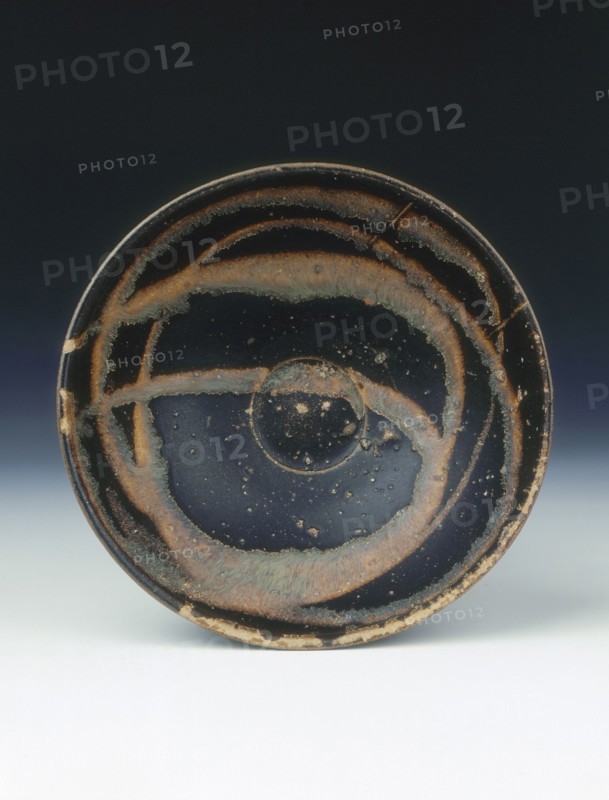 Jizhou black glazed bowl with yellowish slip, Southern Song dynasty, China, 1225-1227. Artist: Unknown