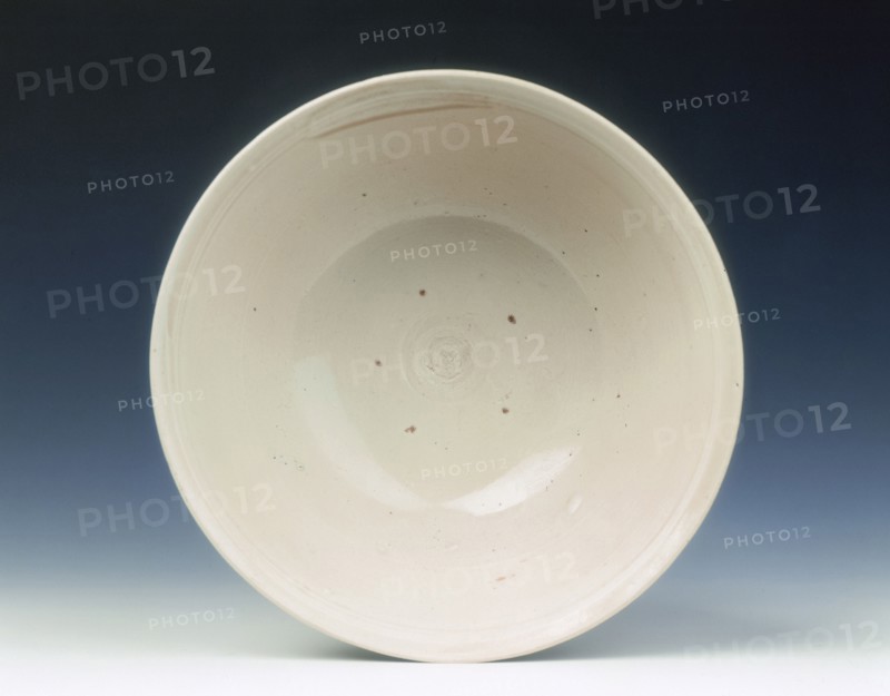 White glazed stem bowl, late Jin-early Yuan dynasty, China, 13th century. Artist: Unknown