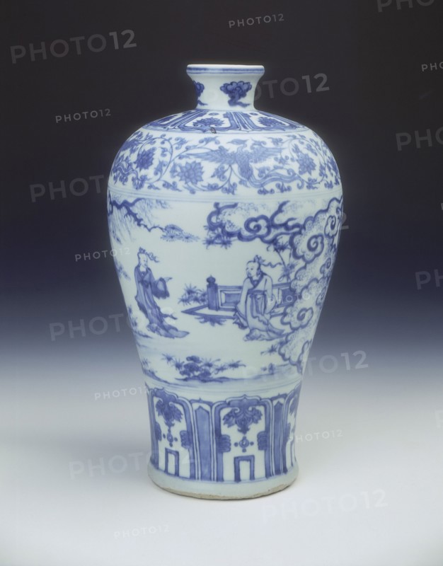 Blue and white meiping vase, Ming dynasty, China, 2nd half of 15th century. Artist: Unknown