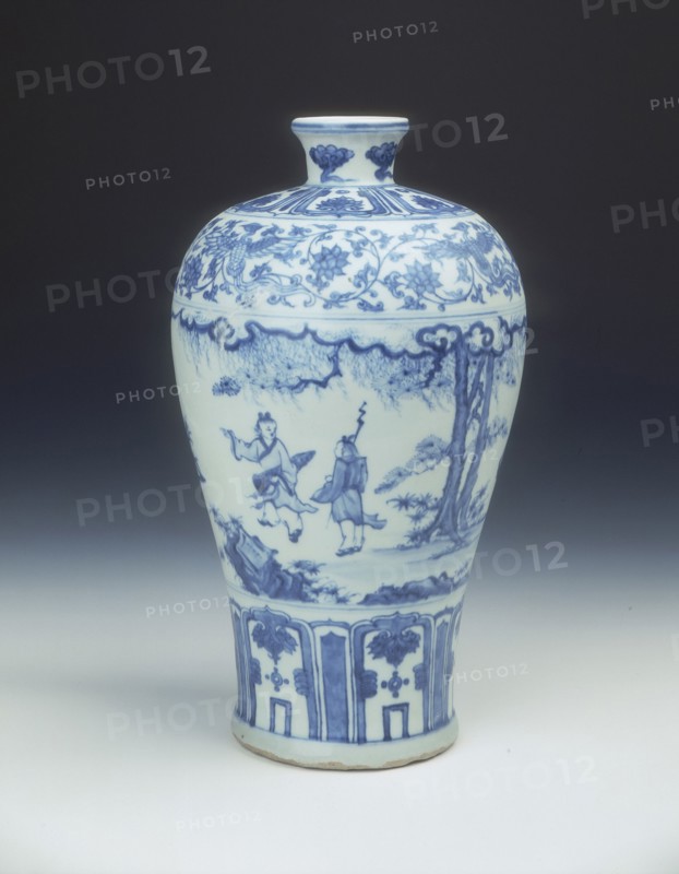 Blue and white meiping vase, Ming dynasty, China, 2nd half of 15th century. Artist: Unknown