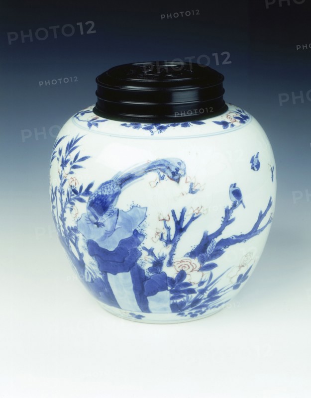 Blue and white ginger jar, early Kangxi period, Qing dynasty, China, 1662-1677. Artist: Unknown