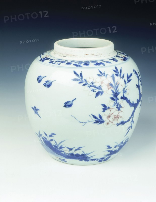 Blue and white ginger jar, early Kangxi period, Qing dynasty, China, 1662-1677. Artist: Unknown