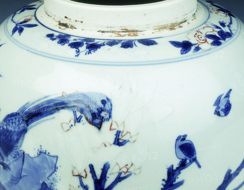 Blue and white ginger jar, early Kangxi period, Qing dynasty, China, 1662-1677. Artist: Unknown