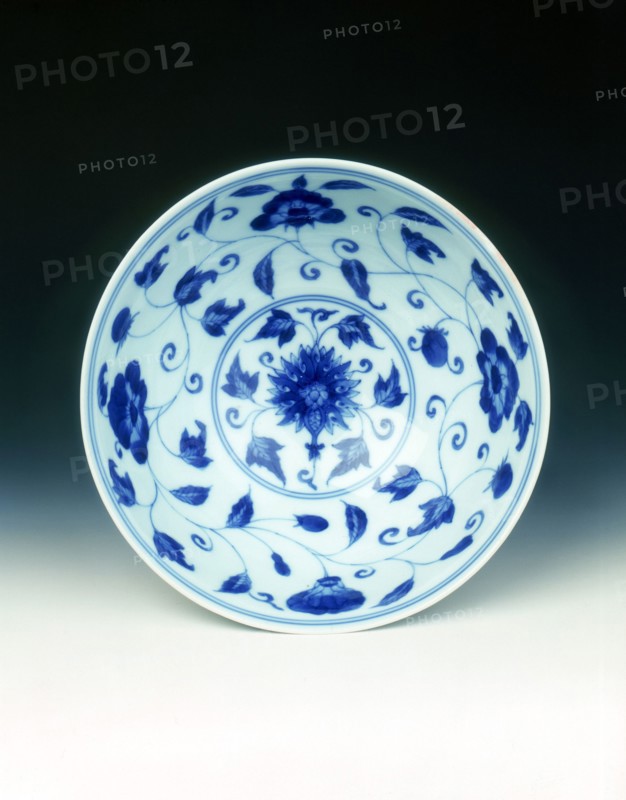 Blue and white palace bowl in Chenghua style, late Kangxi period, Qing dynasty, China, 1700-1722. Artist: Unknown