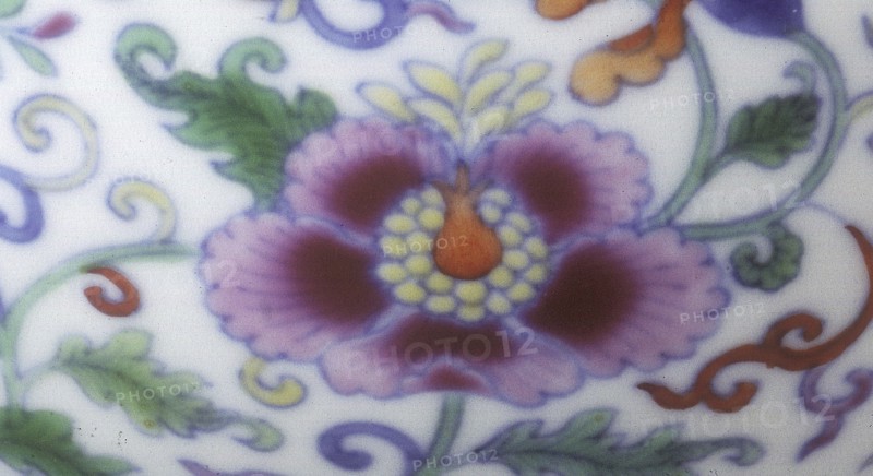 Doucai bowl with floral decoration, Yongzheng period, Qing dynasty, China, 1723-1735. Artist: Unknown