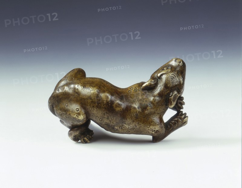 Bronze spotted dog-like animal, Tang dynasty, China, 618-906. Artist: Unknown