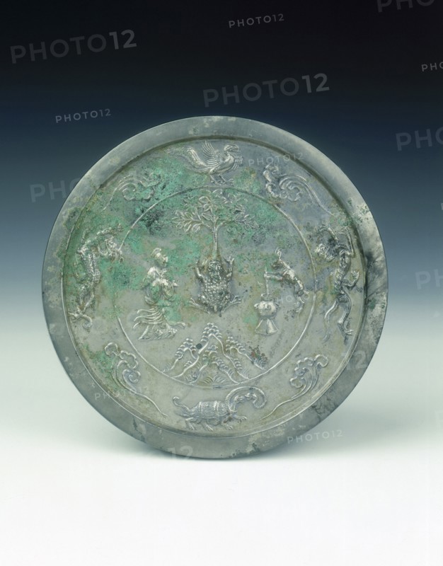 Bronze mirror, Tang dynasty, China, 8th century. Artist: Unknown