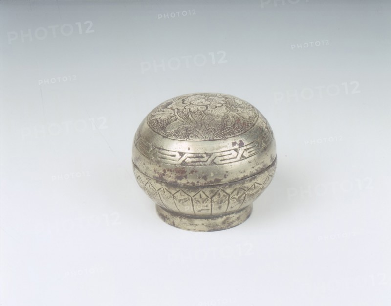 Silvered bronze covered box, Late Tang-Northern Song dynasty, China. Artist: Unknown