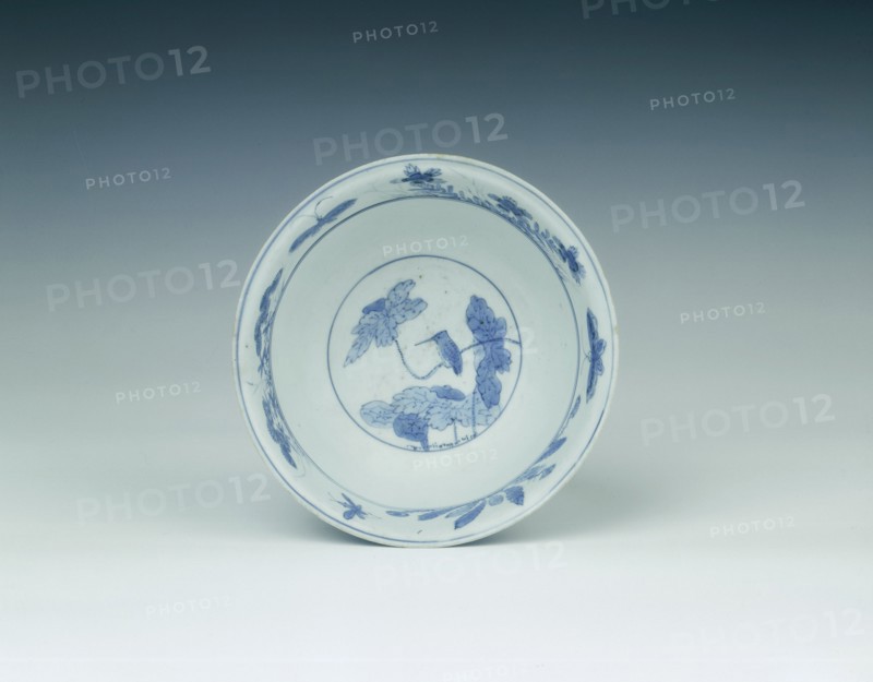 Blue and white Kraak porcelain bowl, China, 1550-1575. Artist: Unknown