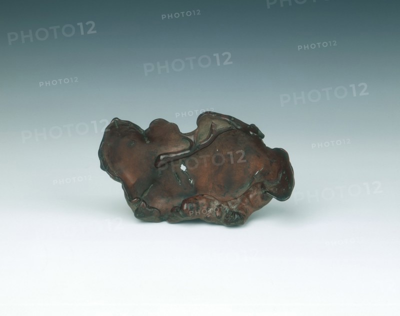 Burr wood tray, China, 1644-1911. Artist: Unknown