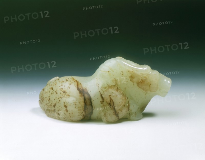 Yellow jade Brahman bull, Tang dynasty, China, 618-907. Artist: Unknown