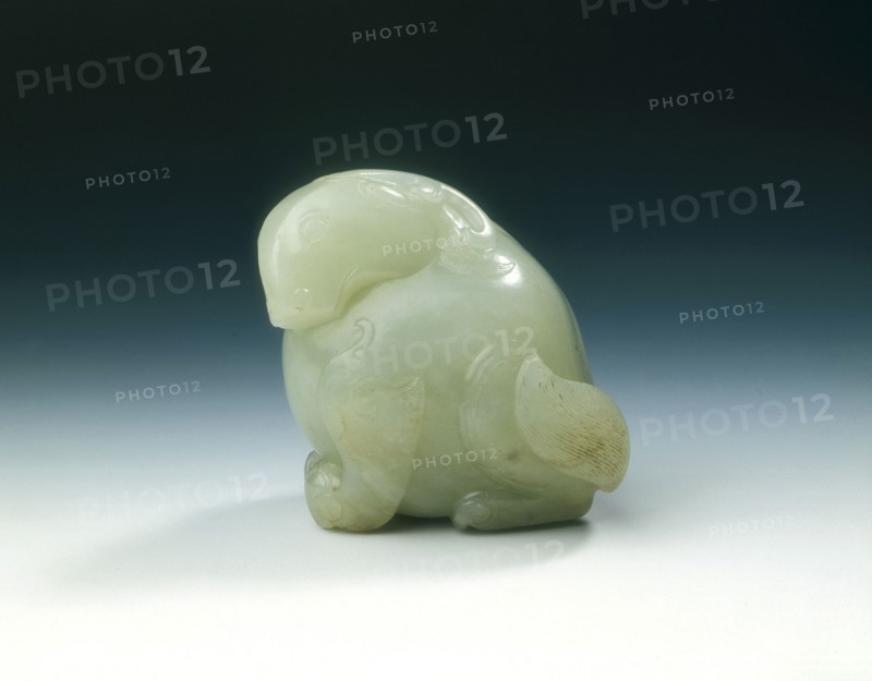 Jade standing mythical animal, Song or early Yuan dynasty, China, 11th-13th century. Artist: Unknown