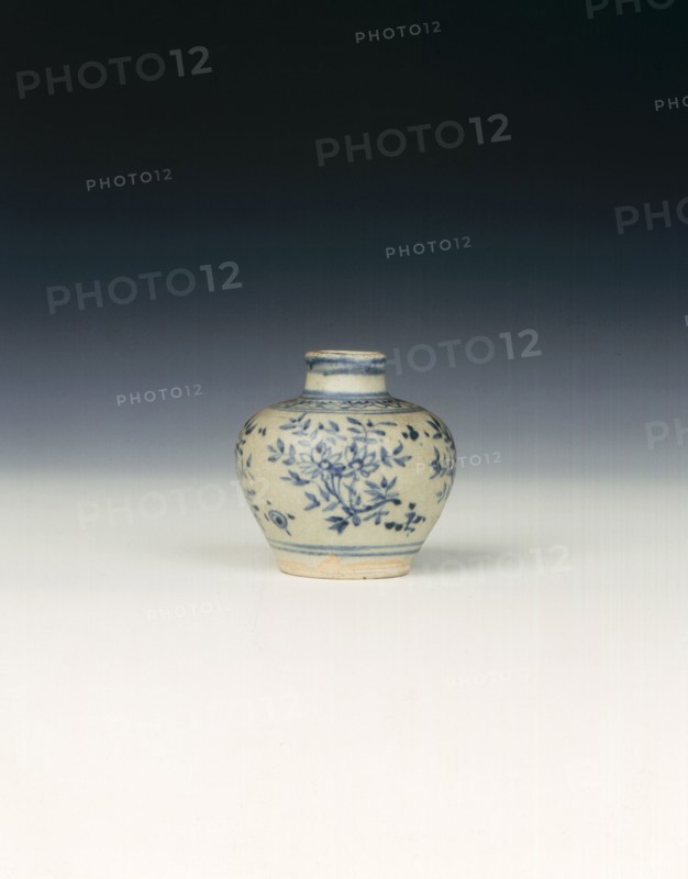 Miniature blue and white guan jar, Ming dynasty, China, second half of 15th century. Artist: Unknown