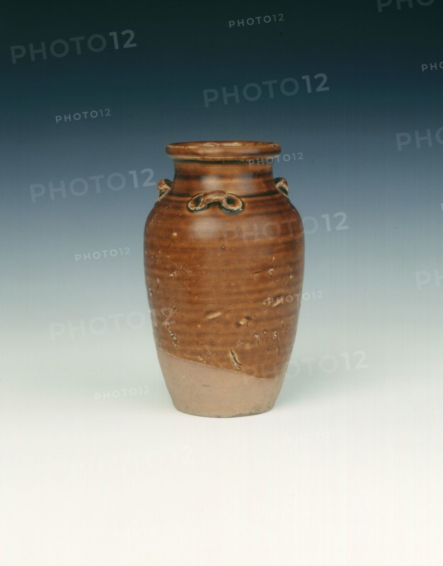 Champa brown glazed jar, Vietnam, 14th century. Artist: Unknown