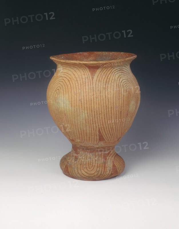 Ban Chiang red pottery vase, Thailand, c500 BC-200 AD. Artist: Unknown
