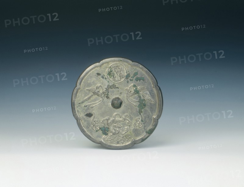 Tinned bronze marriage mirror, Tang dynasty, China, 618-907. Artist: Unknown