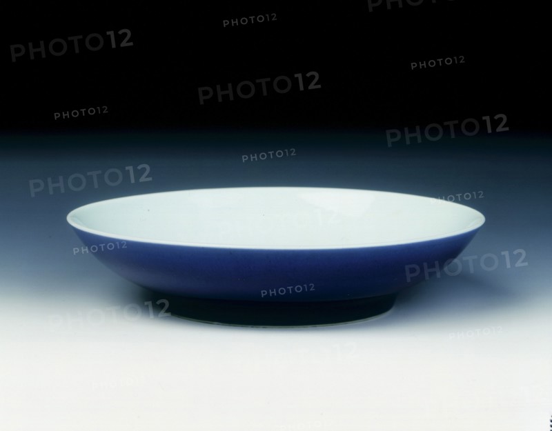 Sacrificial blue-backed saucer, Qing dynasty, Yongzheng period, China, 1723-1735. Artist: Unknown