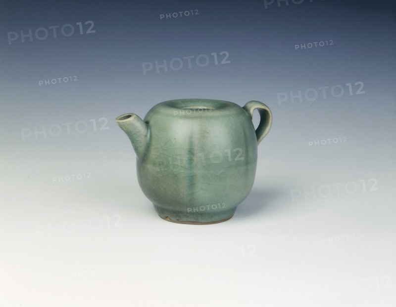 Longquan melon-shaped ewer, Yuan dynasty, China, 1279-1368. Artist: Unknown