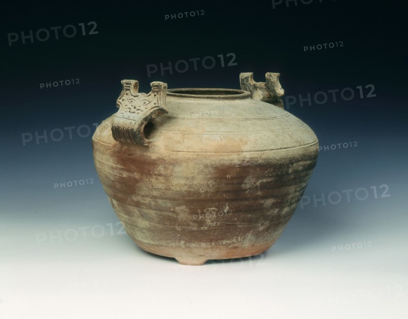 Unglazed pottery jar, Western Han dynasty, China, 206 BC-8 AD. Artist: Unknown