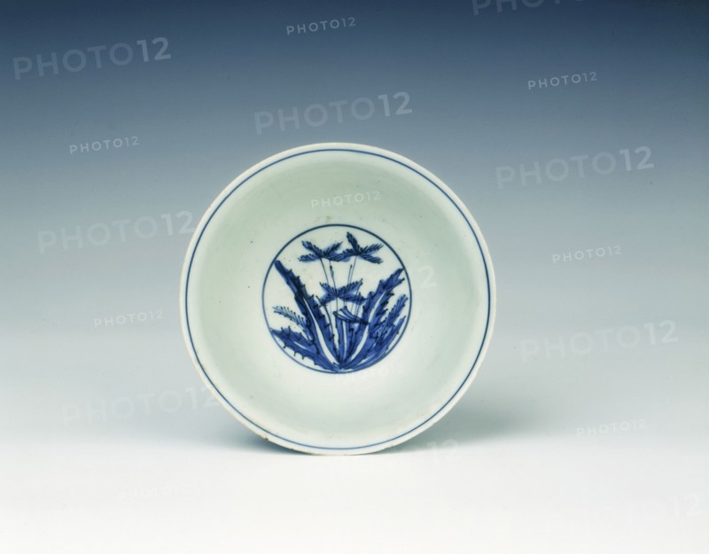 Blue and white bowl with cabbage-like flowers, Ming dynasty, China, 1550-1580. Artist: Unknown