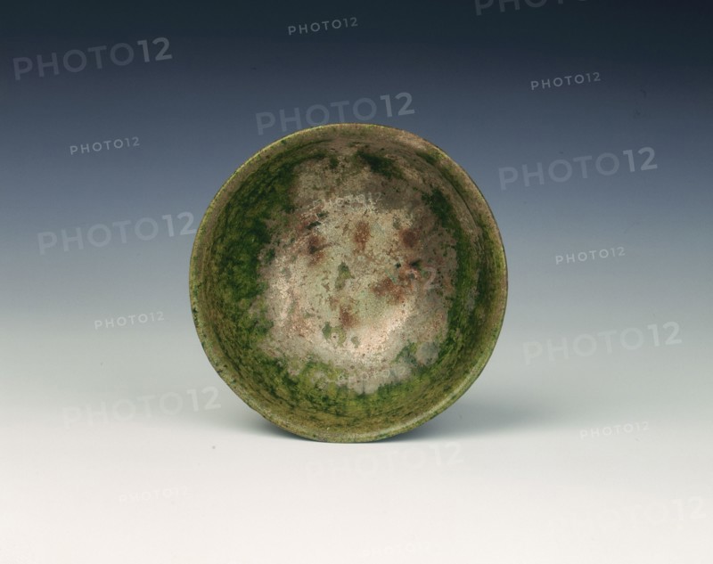 Green lead glazed bowl, Tang dynasty, China, 618-907 AD. Artist: Unknown